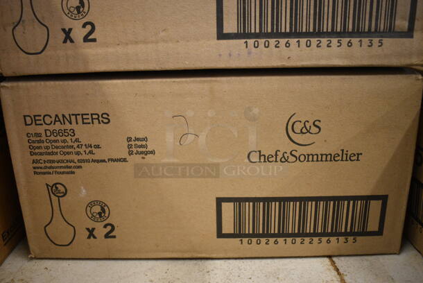 4 BRAND NEW IN BOX! Chef & Sommelier Decanters. 6x6x12. 4 Times Your Bid! - Image 4 of 4
