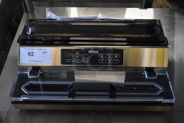 BRAND NEW SCRATCH AND DENT! Galaxy 177GVME16SS Vacuum Packaging Machine with 16" Seal Bar, Roll Cutter and Dual Piston Pump. 120 Volts, 1 Phase. Tested and Working! - Image 3 of 6