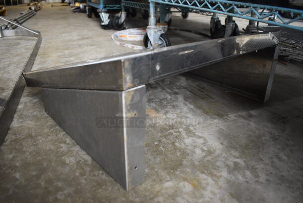 Stainless Steel Wall Mount Shelf. 21x21.5x8.5 - Image 3 of 3