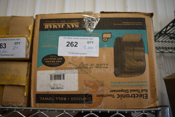 2 BRAND NEW IN BOX! San Jamar Gray Poly Wall Mount Paper Towel Dispensers. 13x9x16. 2 Times Your Bid! - Image 4 of 4