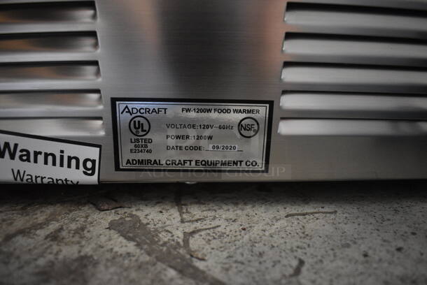 BRAND NEW IN BOX! 2020 Adcraft FW-1200W Stainless Steel Commercial Countertop Food Warmer. 120 Volts, 1 Phase. 14.5x23.5x10. Tested and Working! - Image 6 of 9