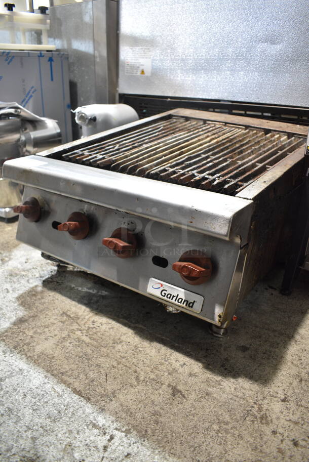 Garland Stainless Steel Commercial Countertop Natural Gas Powered Charbroiler Grill.  - Image 1 of 5