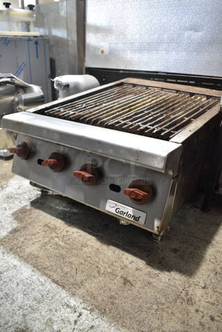 Garland Stainless Steel Commercial Countertop Natural Gas Powered Charbroiler Grill. 