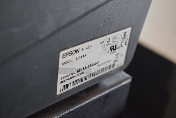 ALL ONE MONEY! Lot of Dell 15" POS Monitor w/ Epson M244A Receipt Printer and Metal Cash Drawer - Image 3 of 6