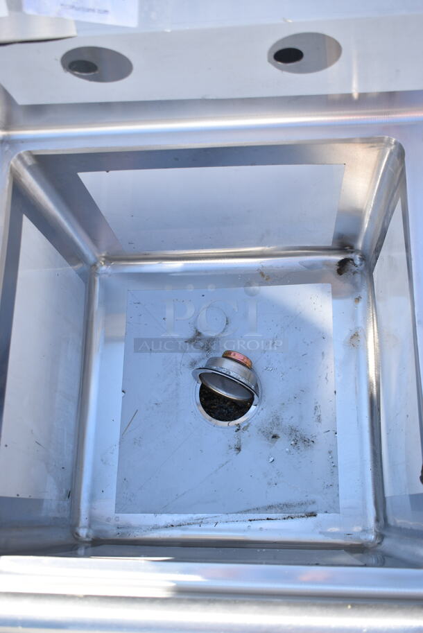 BRAND NEW SCRATCH AND DENT! Regency 600S1181818R Stainless Steel Commercial Single Bay Sink w/ Right Side Drain Board. Bay 18x18. Drain Board 17x20 - Image 5 of 7