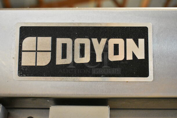 Doyon JAOP6G Stainless Steel Commercial Floor Style Natural Gas Powered Oven Proofer on Commercial Casters. 65,000 BTU.  - Image 2 of 8