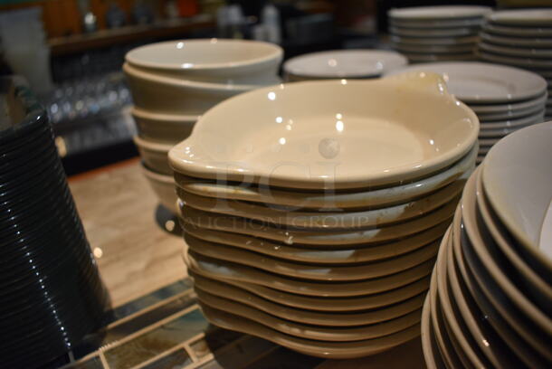 ALL ONE MONEY! Lot of 28 Ceramic Dishes Including Bowls and Single Serving Casserole Dishes. Includes 6x6x2. (bar) - Image 3 of 4