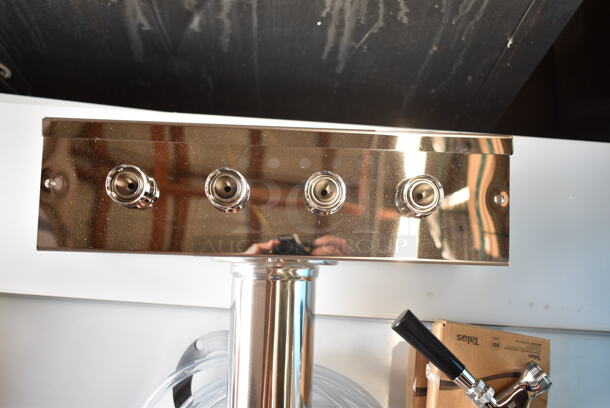 BRAND NEW SCRATCH AND DENT! Avantco 178TOWERQUAD 4-Tap Beer Tower with 3" Column - Image 3 of 5