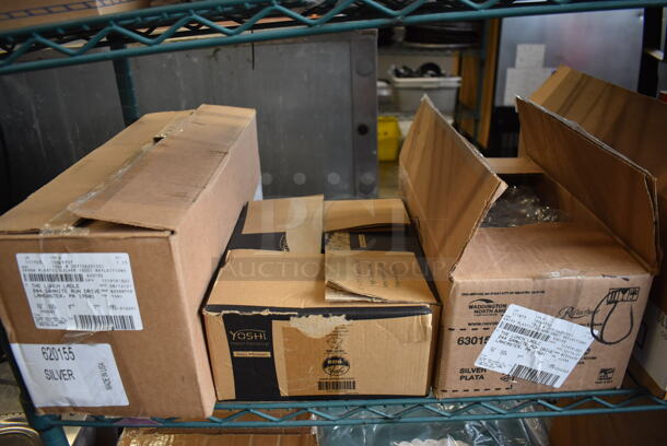 ALL ONE MONEY! Lot of 3 Tiers Worth of Various Paper Products Including Plasticware, Plates - Image 7 of 10