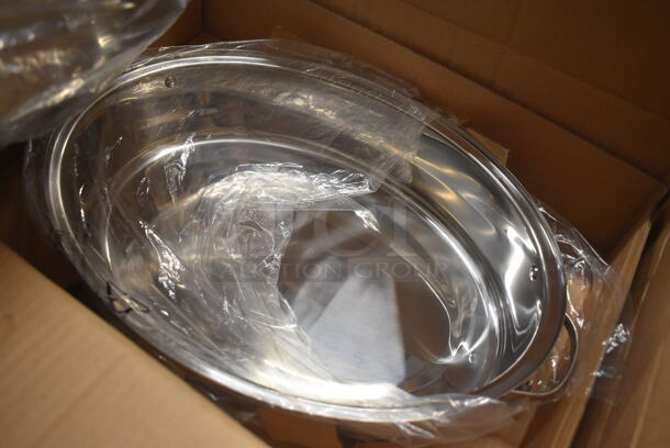 BRAND NEW IN BOX! Nutrichef NCOAVL99 Stainless Steel Roasting Pan. 20x13x9 - Image 5 of 7