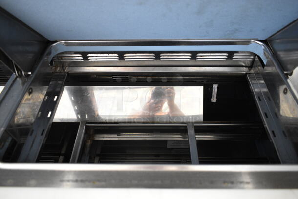 2014 Delfield UCD4464N-12-DD5 Stainless Steel Commercial Sandwich Salad Prep Table Bain Marie Mega Top w/ 4 Drawers, Over Shelf. 115 Volts, 1 Phase. Tested and Powers On But Does Not Get Cold - Image 4 of 10