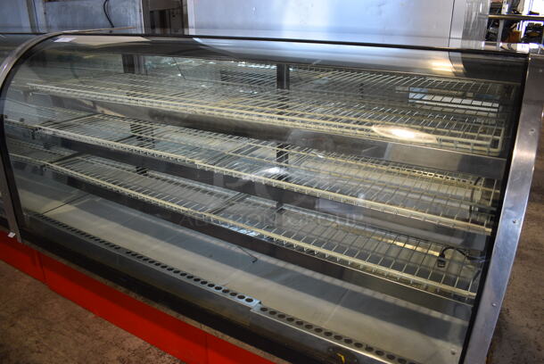 Metal Commercial Floor Style Dry Display Case Merchandiser w/ Poly Coated Shelves. 77.5x34x50 - Image 2 of 5