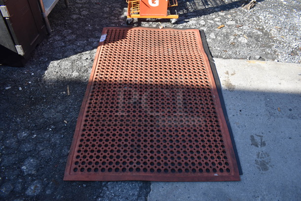 2 Anti Fatigue Floor Mats; Orange and Black. 60x36. 2 Times Your Bid! - Image 2 of 3