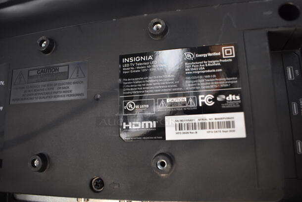 Insignia NS-19D310NA21 19" LED Television. 120 Volts, 1 Phase.  - Image 2 of 3