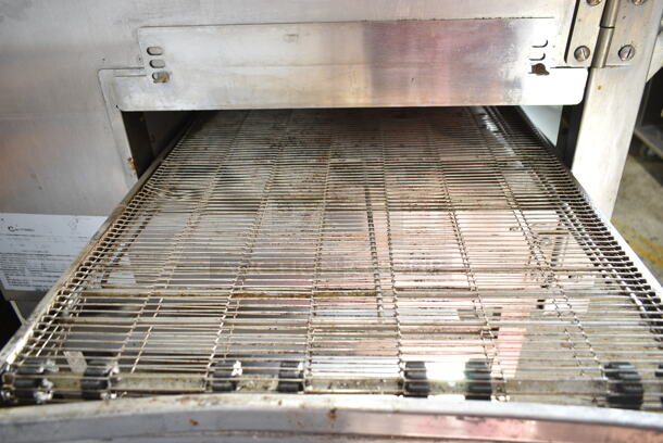 Lincoln Impinger 1132-002-U-K1841 Stainless Steel Commercial Floor Style Electric Powered Conveyor Pizza Oven w/ Under Shelf on Commercial Casters. 208 Volts, 3 Phase. - Image 2 of 10