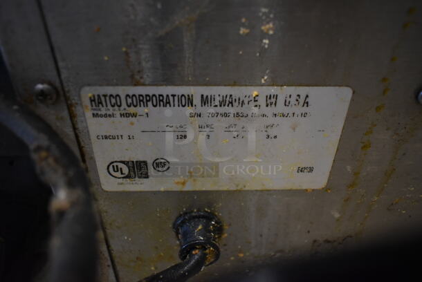 Hatco HDW-1 Stainless Steel Commercial Single Drawer Warming Drawer. 120 Volts, 1 Phase. Tested and Working! - Image 6 of 6
