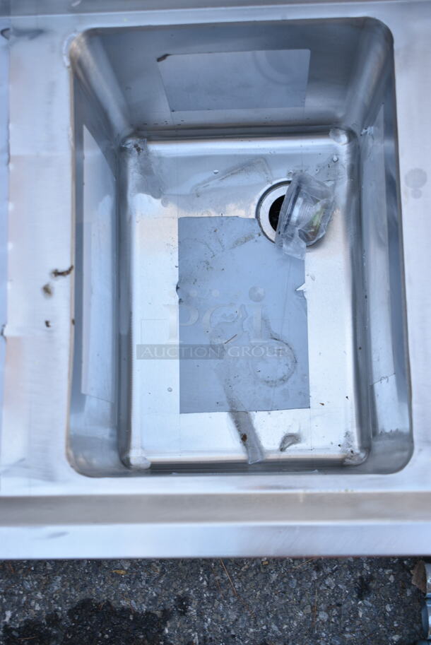 BRAND NEW SCRATCH AND DENT! Regency 600B31014213 Stainless Steel 3 Bowl Underbar Sink with Two Drainboards. Bays 10x10. Drain Boards 11x15 - Image 7 of 9