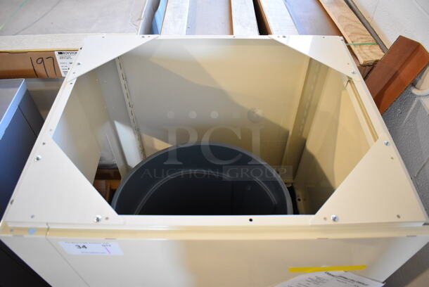 BRAND NEW! Royston 60015379-012 Metal Single Door Cabinet w/ Trash Can and Dolly. 24x29x36 - Image 4 of 6