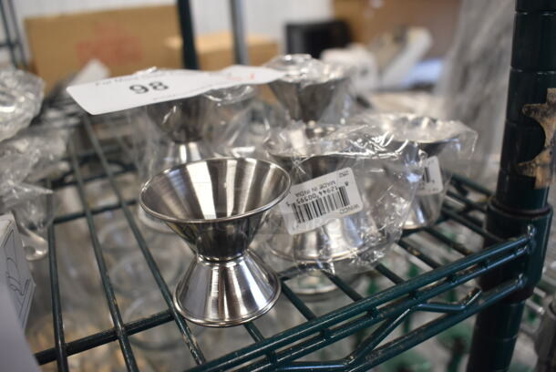 5 Various BRAND NEW! Winco Stainless Steel Shot Measuring Jiggers. Includes 2.25x2.25x2. 5 Times Your Bid! - Image 2 of 3