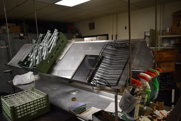 Stainless Steel Over Head Drying Rack. Does Not Include Contents. BUYER MUST REMOVE. (dish room) - Image 4 of 4