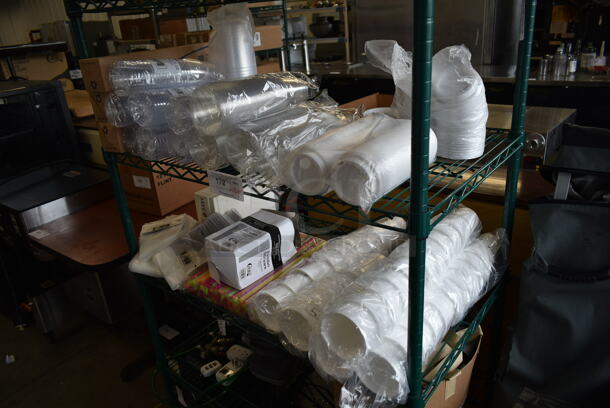 ALL ONE MONEY! Two Tier Lot of Various Items Including Lids and Cups - Image 5 of 5