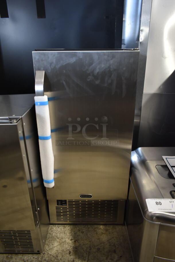 BRAND NEW SCRATCH AND DENT! Whynter Stainless Steel 14” Undercounter Self Contained Ice Maker. 115 Volts, 1 Phase. Tested and Working! - Image 2 of 4