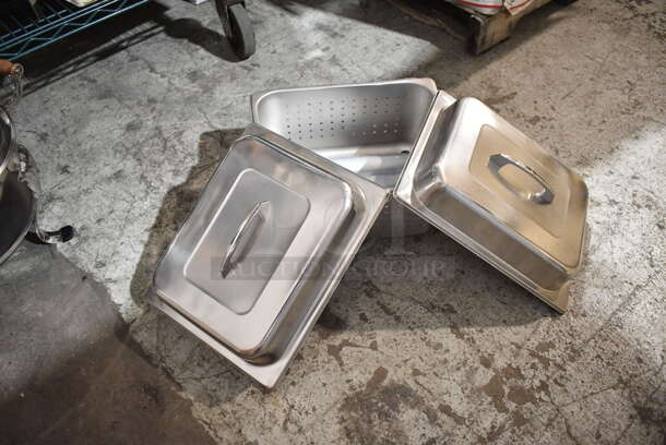 20 BRAND NEW! Items; Stainless Steel Full Size Drop In Bins and Clear Poly Dome Cover Lids. 20 Times Your Bid! - Image 7 of 11