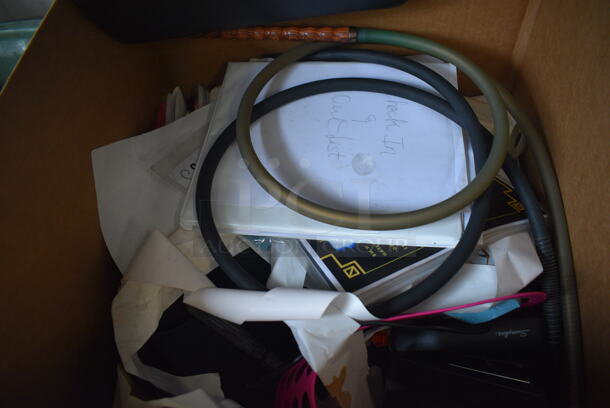 ALL ONE MONEY! Lot of 2 Boxes of Various Items Including Light Covers and Hose! - Image 4 of 5