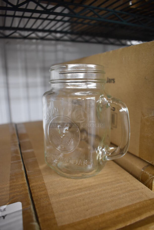 7 Boxes of 12 BRAND NEW Acopa 16 oz County Fair Drinking Jar Glasses. 4x3x5. 7 Times Your Bid! - Image 3 of 4