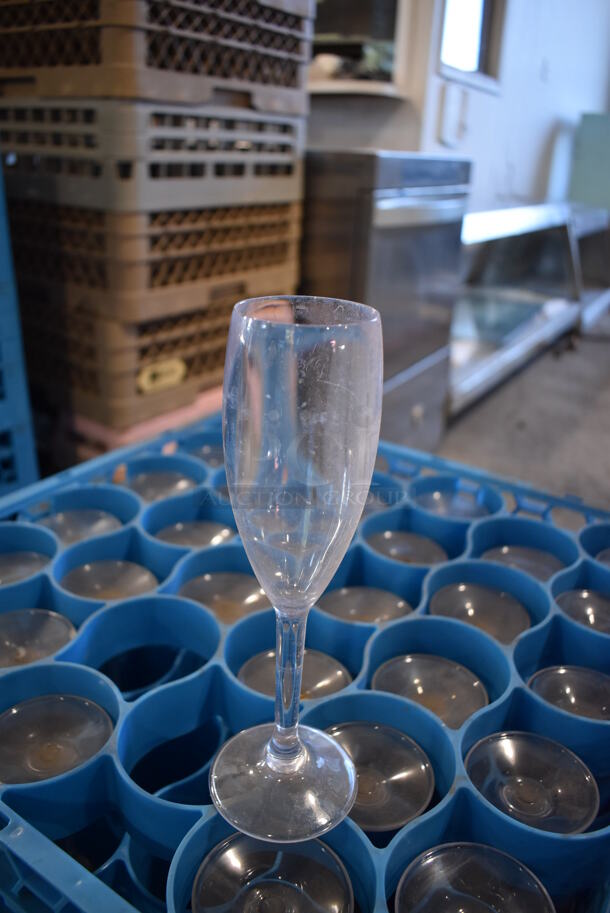 ALL ONE MONEY! Lot of 10 Dish Caddies on Dish Caddy Dolly w/ Various Glasses Including Beverage Glasses and Stemmed Glasses - Image 5 of 12