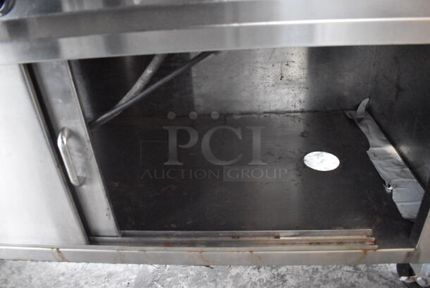 Commercial Stainless Steel Electric Powered Steam Table With Overshelf And 6 Drop-In Steel Bins In Various Sizes And Refrigerated Base. 208V/1 Phase - Image 8 of 8