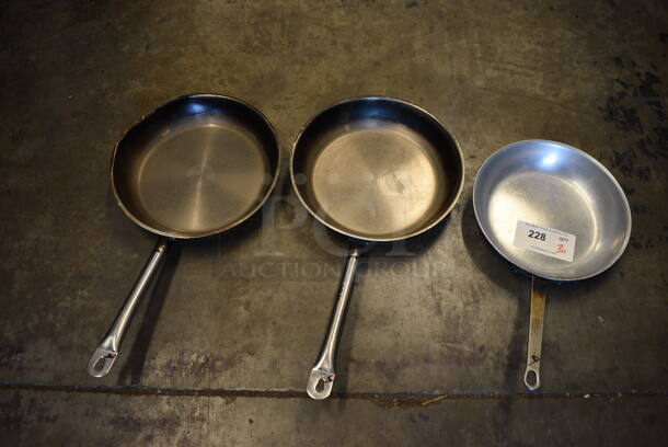 3 Various Metal Skillets. Includes 18x10.5x2. 3 Times Your Bid!
