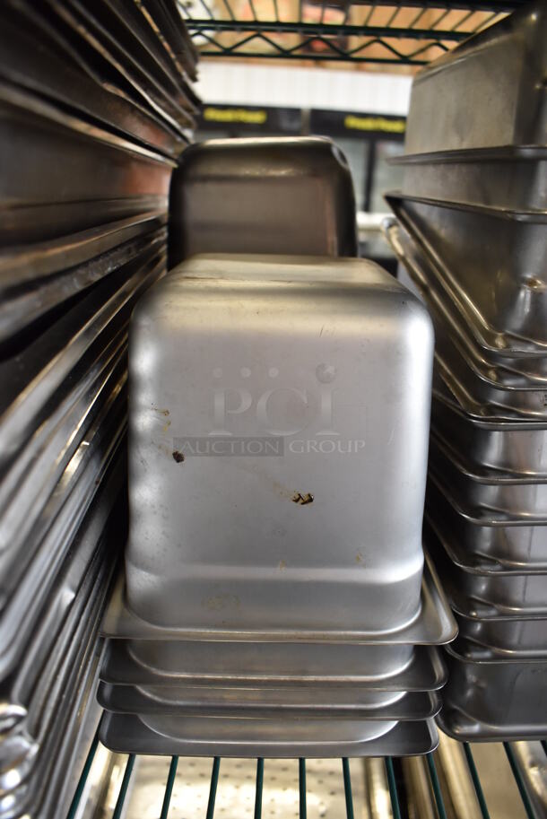 ALL ONE MONEY! Tier Lot of 51 Various Stainless Steel Drop In Bins. Includes 1/1x2.5, 1/6x6 - Image 3 of 5