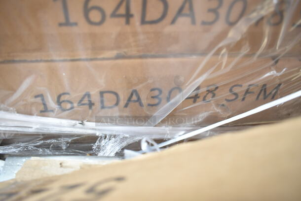 PALLET LOT of 8 BRAND NEW SCRATCH AND DENT! Lancaster Table & Seating Items including 164BA2424S, 164BA2424BKD Alloy Series 24" x 24" Distressed Onyx Black Bar Height Outdoor Table, Four 164DA3048SIL Alloy Series 48" x 30" Nickel Gray Standard Height Outdoor Table, Two 164DA3048SFM Alloy Series 48" x 30" Aquamarine Standard Height Outdoor Table. 8 Times Your Bid! - Image 8 of 10