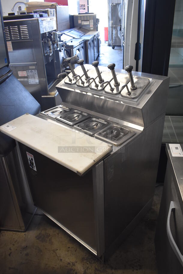 Silver King SKF2A Stainless Steel Commercial Prep Table w/ Drop Ins and Lids. 115 Volts, 1 Phase. Tested and Working! - Image 3 of 8