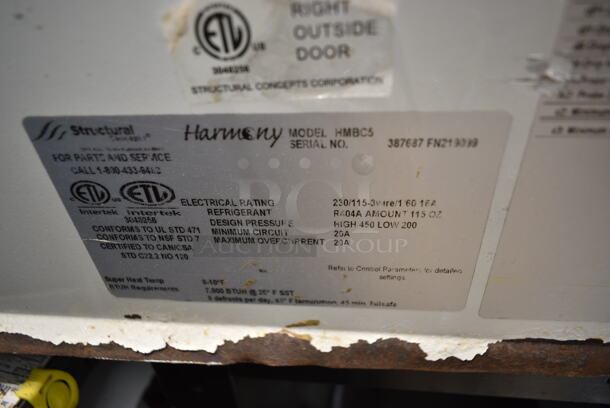 Structural Concepts Oasis HMBC5 Metal Commercial Floor Style Black 63" Refrigerated Dual Service Merchandiser Case. 115/230 Volts, 1 Phase.  - Image 6 of 6