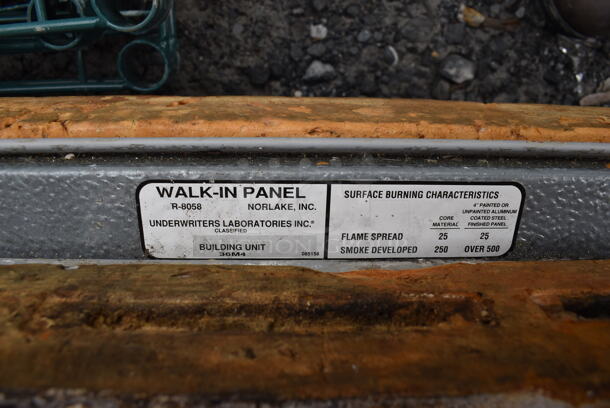 Norlake 6'x6'x7' SELF CONTAINED Walk In Cooler Box w/ Floor, Norlake CPB0501C-A Condenser and Copeland ASE35C4-CAA-959 Compressor. 115 Volts, 1 Phase.
 - Image 10 of 10