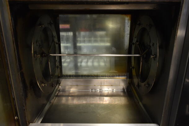 Fri-jado TDR 7-P Stainless Steel Commercial Electric Powered Rotisserie Oven w/ Under Shelf on Commercial Casters. 208 Volts, 3 Phase. - Image 4 of 5