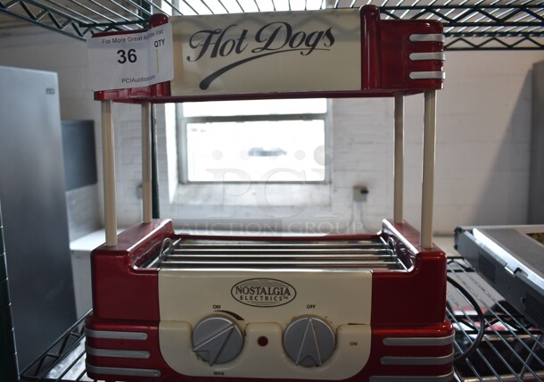 Nostalgia R11D-S00 Metal Countertop Hot Dog Roller. 120 Volts, 1 Phase. Tested and Working! - Image 1 of 5