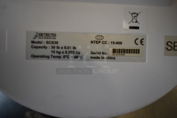 7 Detecto SCS30 30 Pound Capacity Hanging Scale w/ 5 Metal Hanging Bowls. 7 Times Your Bid! - Image 12 of 12