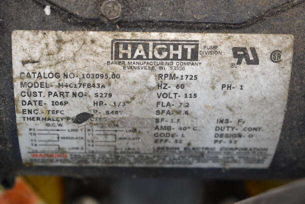 402 Stainless Steel Commercial Portable Oil Filtration System on Commercial Casters. 115/230 Volts, 1 Phase.  - Image 7 of 8