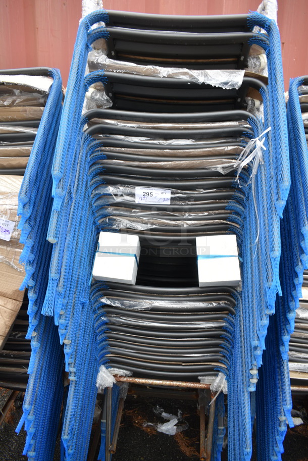 25 BRAND NEW! BFM Seating Vista Outdoor / Indoor Stackable Chair w/ Arm Rests. 25 Times Your Bid! - Image 2 of 4