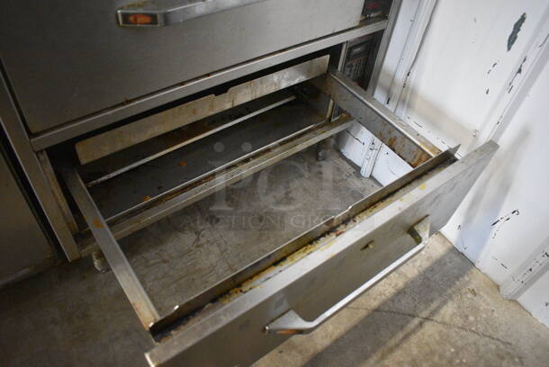 Hatco Stainless Steel Commercial 3 Drawer Warming Drawer. 29.5x22.5x37. Tested and Working! - Image 5 of 6
