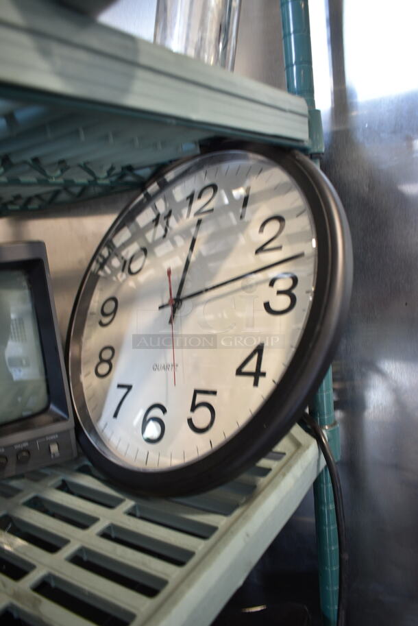 4 Various Items Including Time Clock. Monitor, Clock and Black & Decker Panini Press. 4 Times Your Bid! - Image 8 of 12
