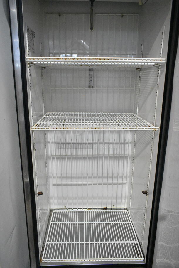 True T-19F Stainless Steel Commercial Single Door Reach In Freezer w/ Poly Coated Racks on Commercial Casters. 115 Volts, 1 Phase. Tested and Working! - Image 3 of 5