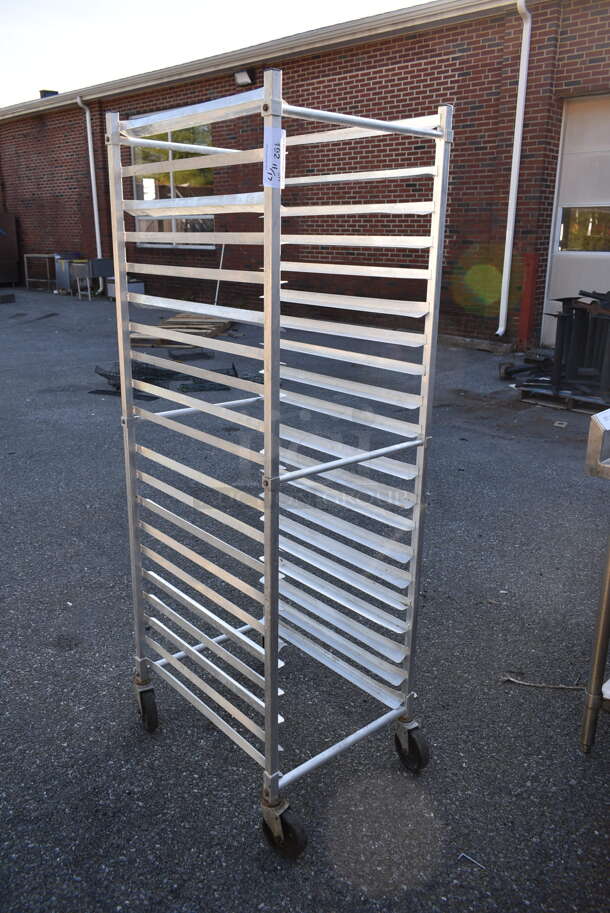 Metal Commercial Pan Transport Rack on Commercial Casters. - Image 2 of 2