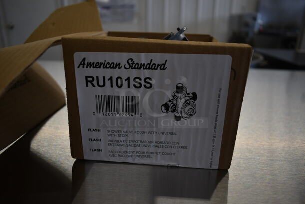 BRAND NEW SCRATCH AND DENT! American Standard RU101SS Flash Rough-In Shower Valve Body with 1/2" Universal Inlets and Outlets and Screwdriver Stops. - Image 8 of 8