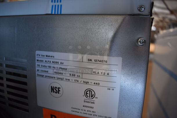 BRAND NEW! ITV ALFA NG95 Stainless Steel Commercial Self Contained Undercounter Ice Machine. 115 Volts, 1 Phase. 18.5x24x31 - Image 5 of 6