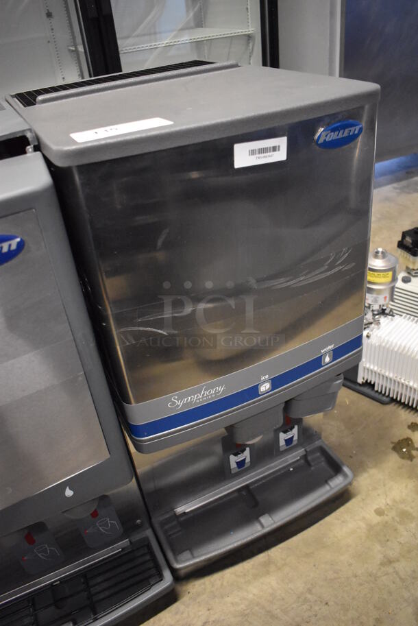 Follett 12CI400A Symphony Series Stainless Steel Commercial Countertop Ice Machine w/ Ice and Water Dispenser. 115 Volts, 1 Phase. 16x23x32 - Image 2 of 8