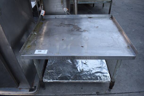 Stainless Steel Commercial Equipment Stand w/ Metal Under Shelf. 36.5x30x26.5
